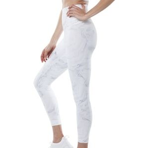DYI marble crop leggings